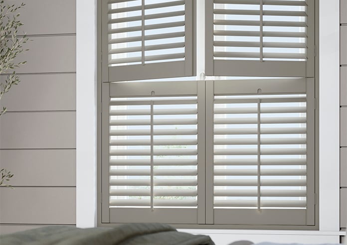 Bromley, Urban Greige - Tier on Tier Plantation Shutter - Image 5